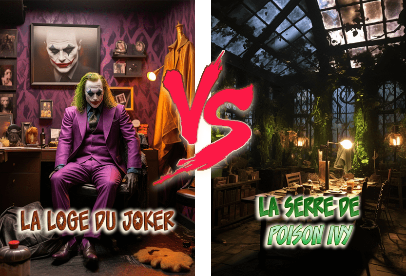 La loge du Joker vs La serre de Poison Ivy
